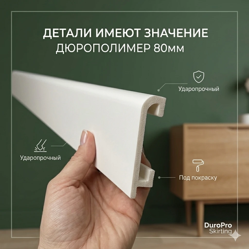 плинус напольный 8см