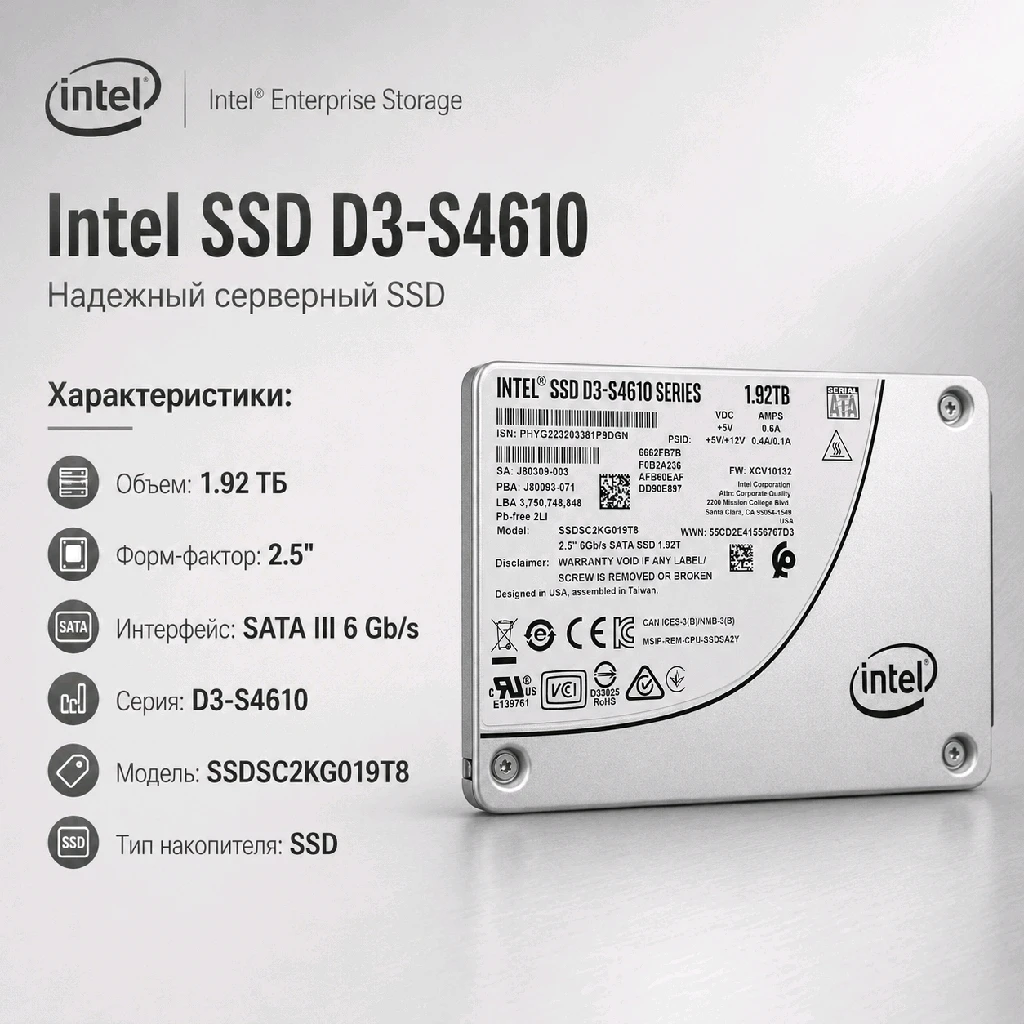 Intel SSD D3-S4610 1.92TB